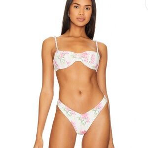 Pam Underwire Top in Tiger Lily Frankies Bikinis large floral underwire swim